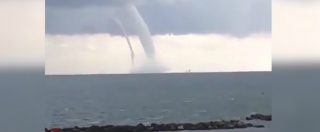 Copertina di Rimini, 5 spettacolari trombe d’aria sulla riviera romagnola. Le spiagge si svuotano: “Sembrano tornado”