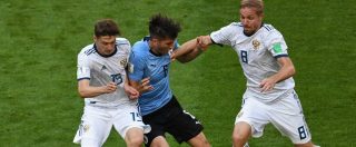 Copertina di Mondiali Russia 2018, la Nazionale di casa arriva agli ottavi: lo 0-3 con l’Uruguay e i sospetti di doping (messi un po’ a tacere)