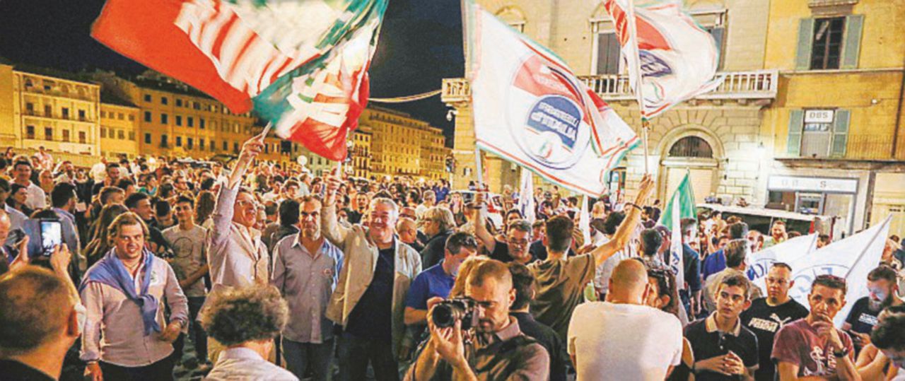 La destra raddoppia i comuni conquistati, la  sinistra li dimezza