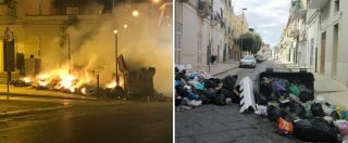 Copertina di Cerignola, emergenza rifiuti nel Foggiano: strade invase dalla spazzatura e roghi nella notte. Il sindaco: “Serve l’esercito”