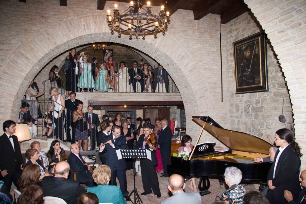Paolo Di Modica in concerto al suo matrimonio