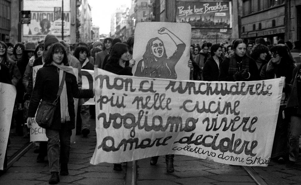 Milano, manifestazione femminista