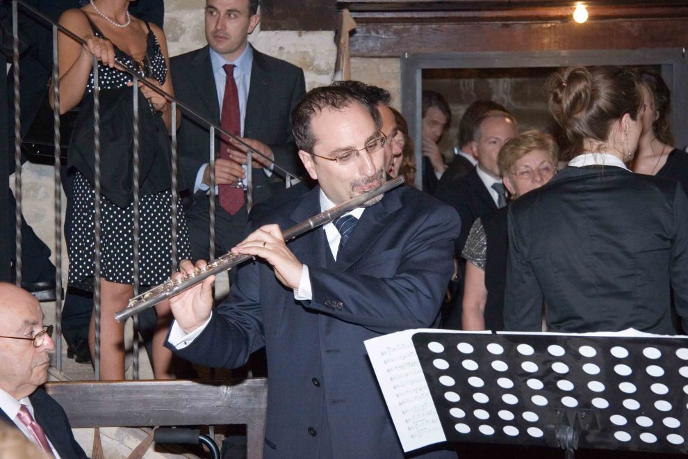 Paolo Di Modica in concerto al suo matrimonio