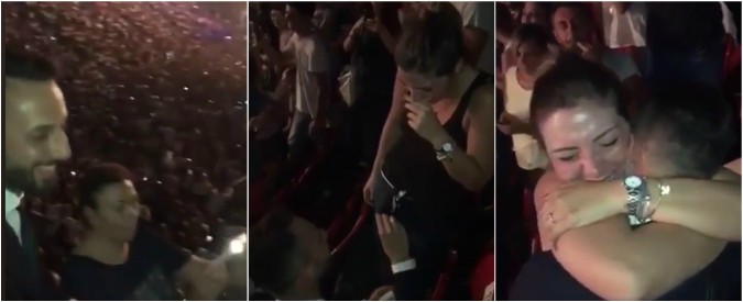Copertina di Concerto Jovanotti a Milano, la proposta di matrimonio arriva durante “A te”. Il cantante: “Mi avete commosso”