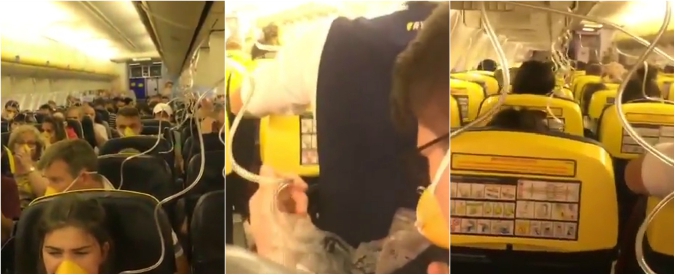 Copertina di Ryanair, calo di pressione in cabina sul volo Dublino – Zara. Atterraggio d’emergenza in Germania: 33 in ospedale