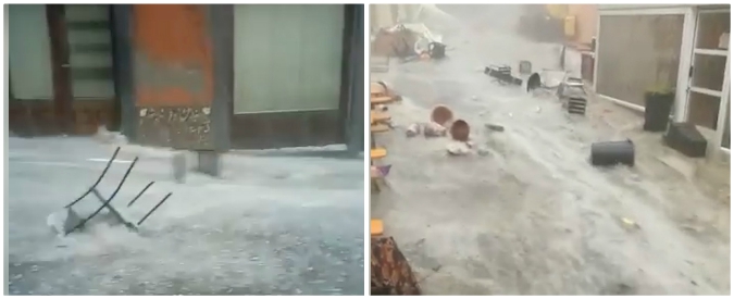 Copertina di Parma, violento nubifragio si abbatte sull’Appennino. A Bardi le strade diventano fiumi e si portano via tutto