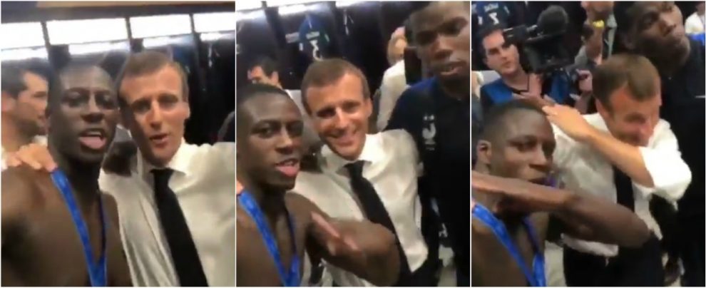 Mondiali 2018, Macron ringrazia i giocatori della Francia poi si lascia andare: dab negli spogliatoi