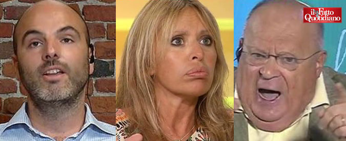 Copertina di Cazzola vs Mussolini: “Ero di Forza Italia, ma voterò Pd perché voi mi fate schifo”. E Roventini fraintende