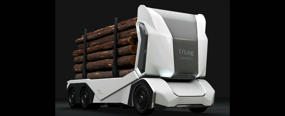 Copertina di Einride T-Log, il camion-robot che viene dalla Svezia e trasporta legna – FOTO