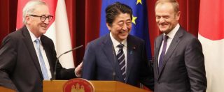 Ue e Giappone firmano accordo di libero scambio: eliminato il 90% di dazi. Una mossa contro il protezionismo di Trump