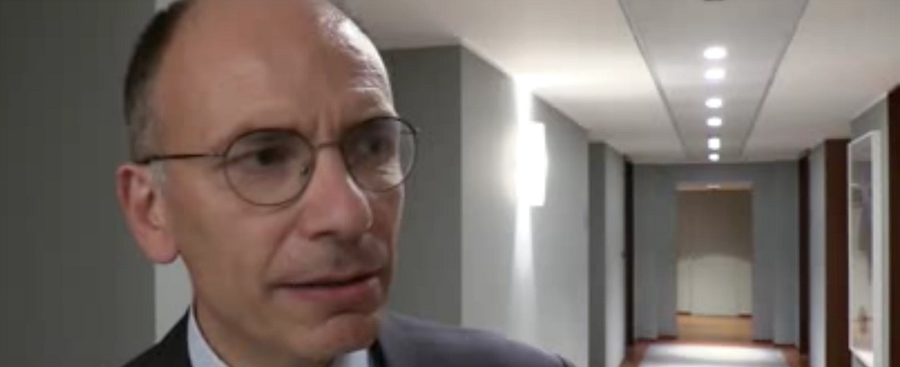 Copertina di Dazi, Enrico Letta: “Lo scenario commerciale internazionale è inquietante. Se Trump vince noi perdiamo”