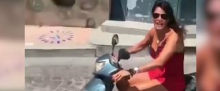 Copertina di Aida Nizar, figuraccia dell’ex Grande Fratello: gira un video in moto senza casco, ma alla fine perde il controllo e si schianta