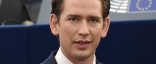 Copertina di Europee, il cancelliere austriaco Kurz: “Più sanzioni contro chi sfora le regole del debito. Italia non diventi seconda Grecia”