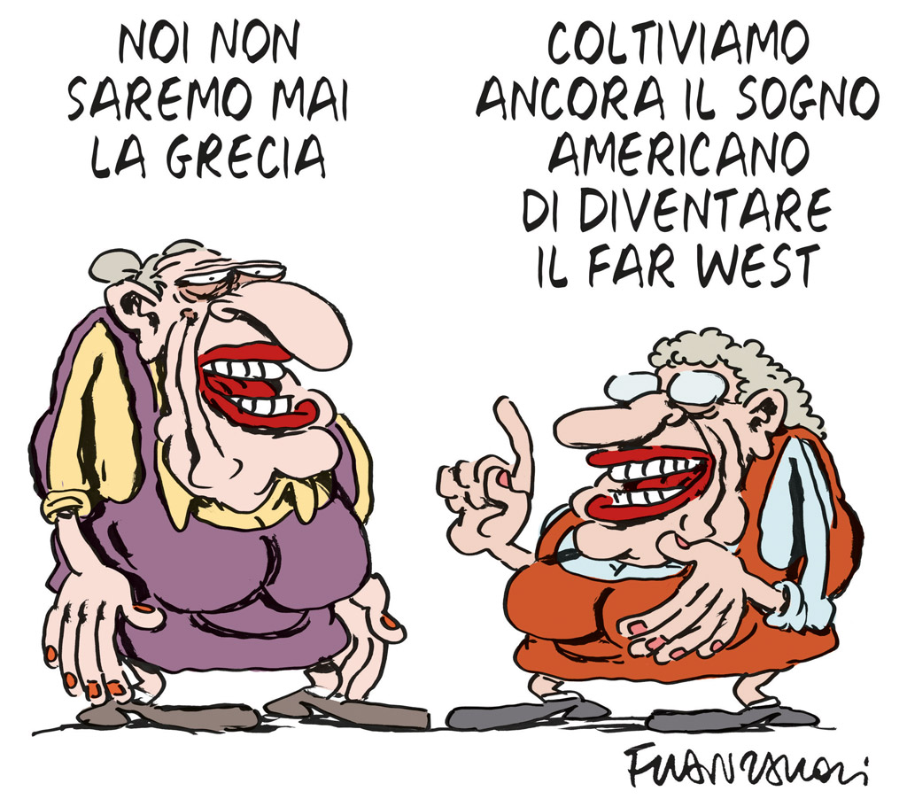 Copertina di la vignetta di Franzaroli