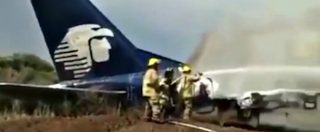 Copertina di Messico, aereo si schianta poco dopo il decollo dall’aeroporto di Durango: 85 feriti, nessuna vittima