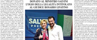 Copertina di Rosarno, la scuola compra pagina di giornale per l’autodifesa della preside indagata che ospita Salvini