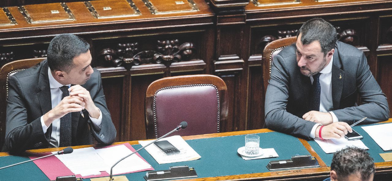 Al governo - Il ministro dell’Interno Matteo Salvini e il ministro dello Sviluppo economico Luigi Di Maio - LaPresse Legge Mancino: da abolire o no?