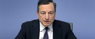 Copertina di Crescita, Draghi: “Per consiglio Bce il rischio recessione nell’Eurozona è basso”