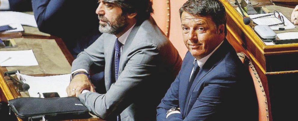 Dioscuri - Matteo Renzi col tesoriere dem Francesco Bonifazi - Ansa Adesso Renzi pensa di ricandidarsi al congresso (e i senatori fanno la ola)