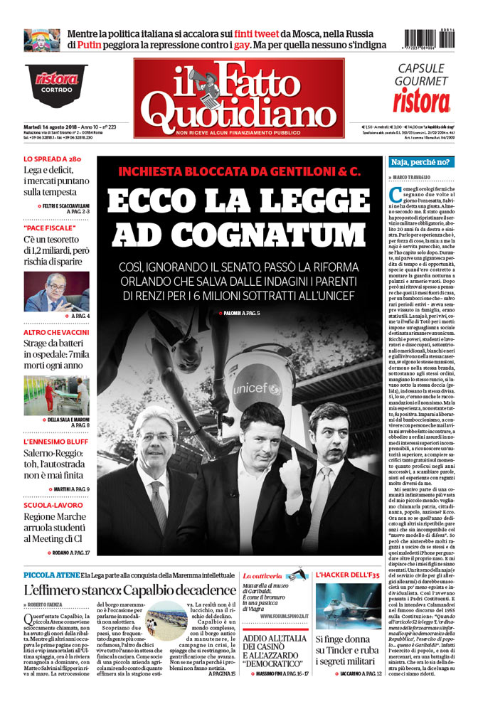 Ecco la legge ad cognatum
