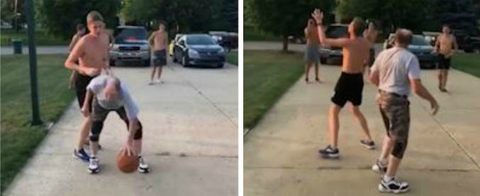 Copertina di Padre vs figlio, quando l’esperienza conta più delle dimensioni. Guardate cosa fa per buttarla dentro