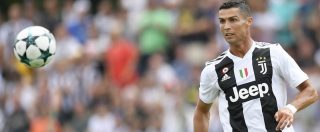 Copertina di Cristiano Ronaldo segna i primi gol in serie A. Doppietta con il Sassuolo e la Juve vince 2 a 1