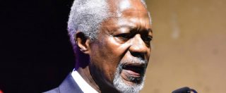 Copertina di Kofi Annan morto, ex segretario delle Nazioni Unite e premio Nobel per la pace. Disse no all’invasione dell’Iraq nel 2003