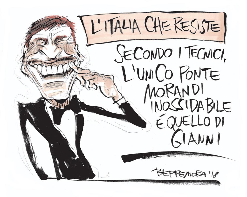 Copertina di La vignetta di Beppe Mora