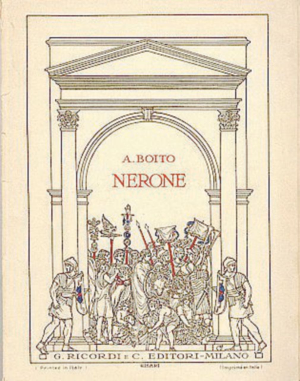 Copertina di Boito e il “Nerone” (per fortuna incompiuto) con falsi storici