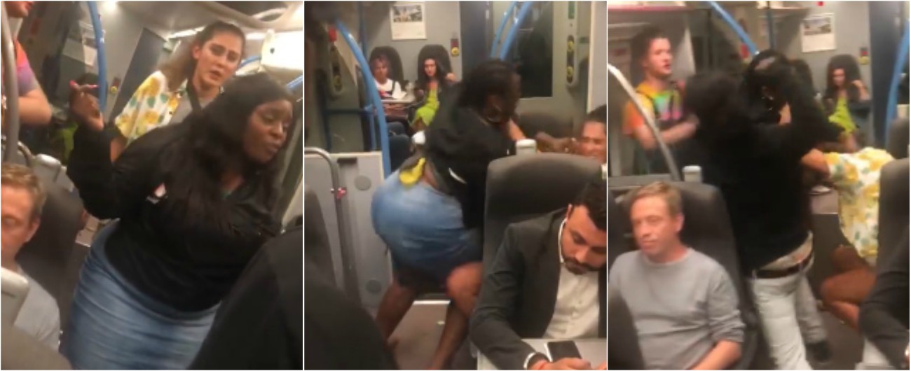 Copertina di La lite tra le donne è furibonda: “Mi hai lanciato un panino? Ora mi tolgo la parrucca e…”