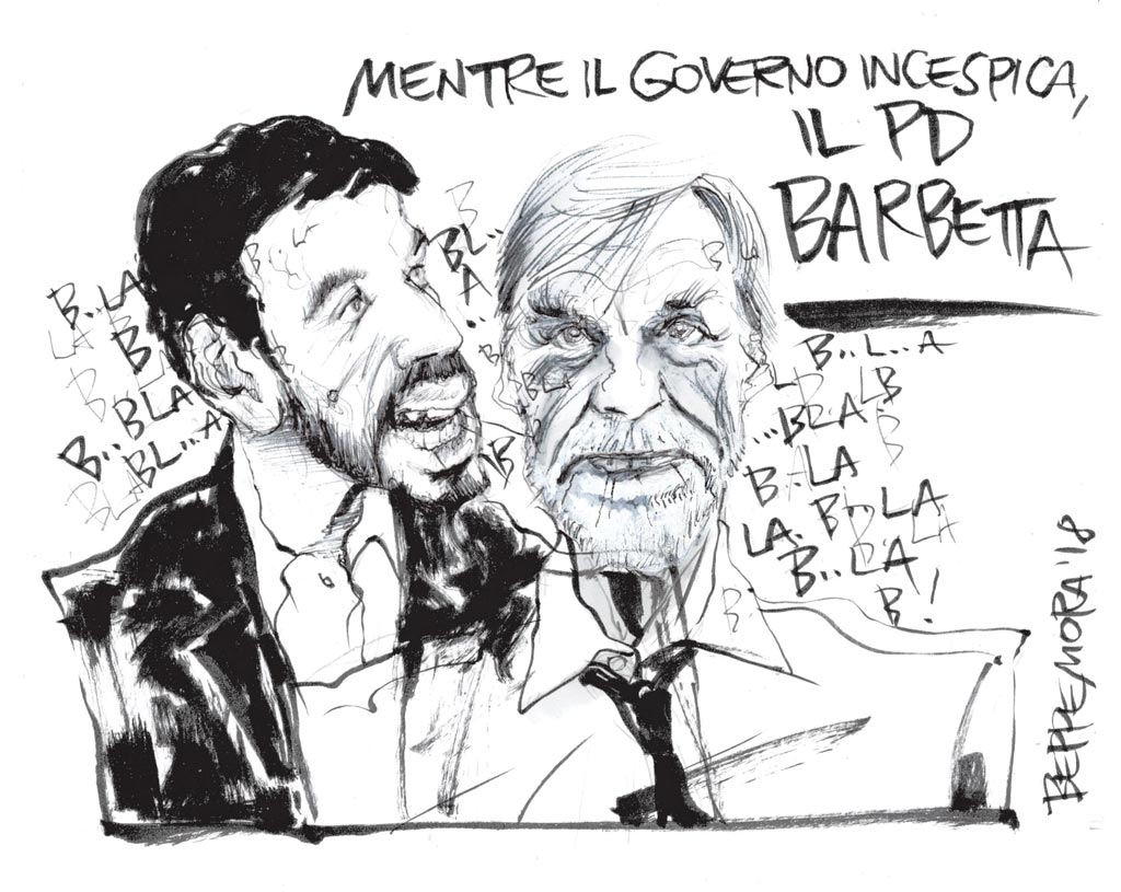 Copertina di La vignetta di Beppe Mora