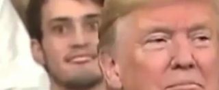 Copertina di Smorfie, ammiccamenti e sguardi. Lo spettacolo è alle spalle di Trump e il ragazzo con la camicia a quadri fa impazzire il web