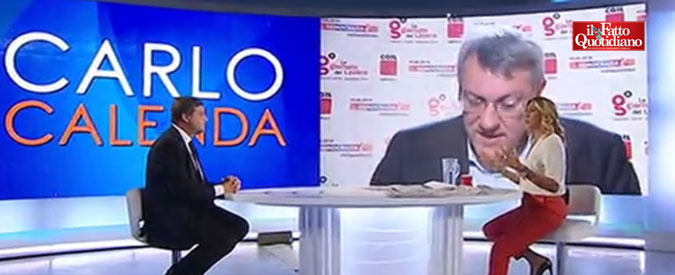 Copertina di La7, Landini lascia la trasmissione quando arriva Calenda. L’ex ministro: “Su Ilva ha raccontato balle”