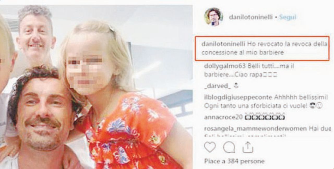 toninelli vanitoso,  “revoca” il suo post