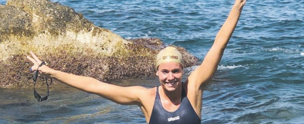 Regina del mare - Barbara Pozzobon, 24 anni, campionessa di nuoto in acque libere ha appena vinto la Napoli Capri - Ansa Fate come Pozzobon, donare il midollo è semplice e indolore