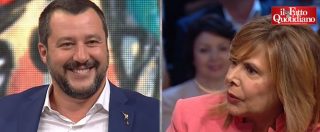 Copertina di La7, Salvini: “Litigi con Di Maio? Io e lui ormai siamo coppia di fatto”. Siparietto con Floris su Isoardi