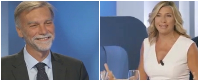 Copertina di Myrta Merlino (La7) apparecchia il pranzo per Delrio: “Calenda non l’ha invitata, noi sì”. “Ma non mi sono offeso”