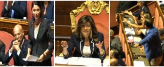 Copertina di Milleproroghe, Maiorino (M5S) contro Renzi: “Fa comizi qui perché in piazza rischia la pelle”. E scoppia la bagarre in Aula