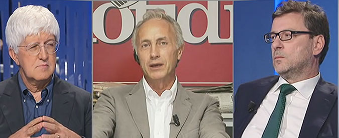 Copertina di Manovra, Travaglio: “Tria irremovibile su deficit all’1,6%? Confido che abbia deciso responsabilmente suo incarico”