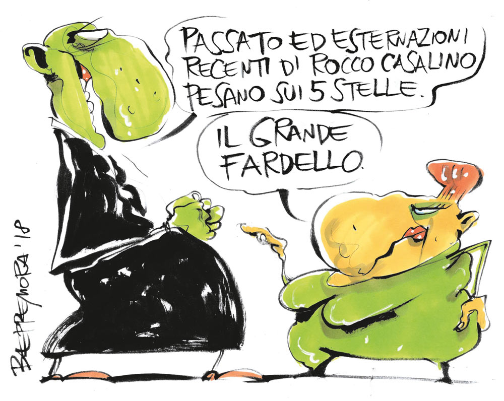 Copertina di La vignetta di Beppe Mora