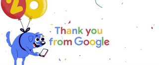 Copertina di Buon Compleanno Google, 20 anni di ricerche che hanno cambiato il Web