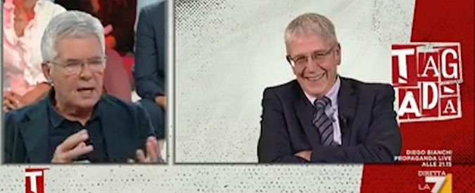 Copertina di Martelli vs Giordano: ‘Sei un populista e uno strano animale’. ‘Animale lo tenga per lei’. E interviene la conduttrice