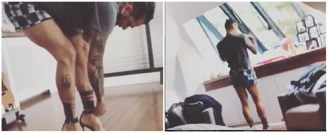 Copertina di Dal campo alla passerella: tacchi a spillo e sfilata in shorts. Dani Alves si diletta con una mise da miss