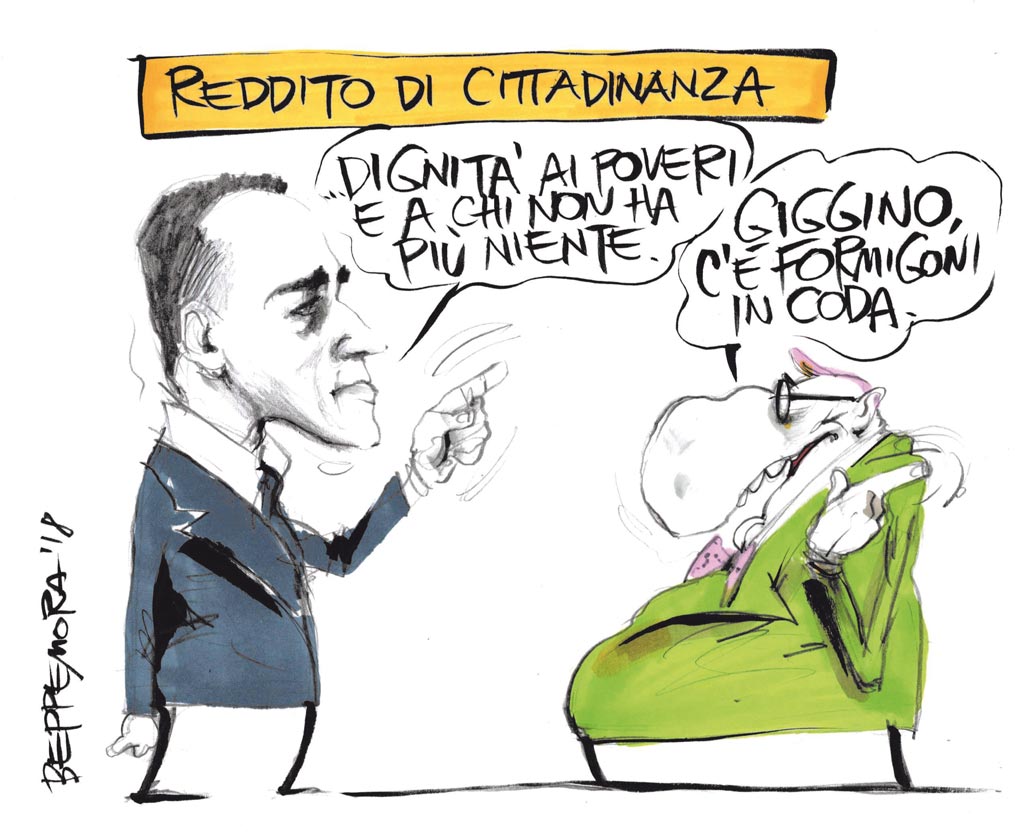 Copertina di La vignetta di Beppe Mora