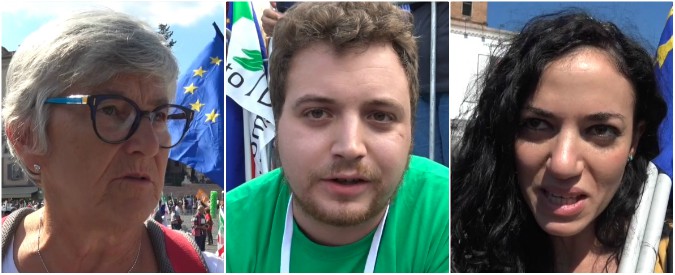 Copertina di Pd, i militanti in piazza invocano unità e opposizione al governo: “Non serve cambiare nome, ma dirigenti”