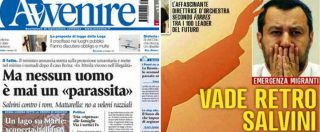 Copertina di Salvini divide anche la stampa di Dio. “Avvenire” aumenta le copie, per la destra cattolica è quasi una superstar