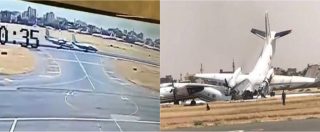 Copertina di Atterrano sulla stessa pista: scontro inevitabile all’aeroporto di Khartoum. Il video dell’incidente