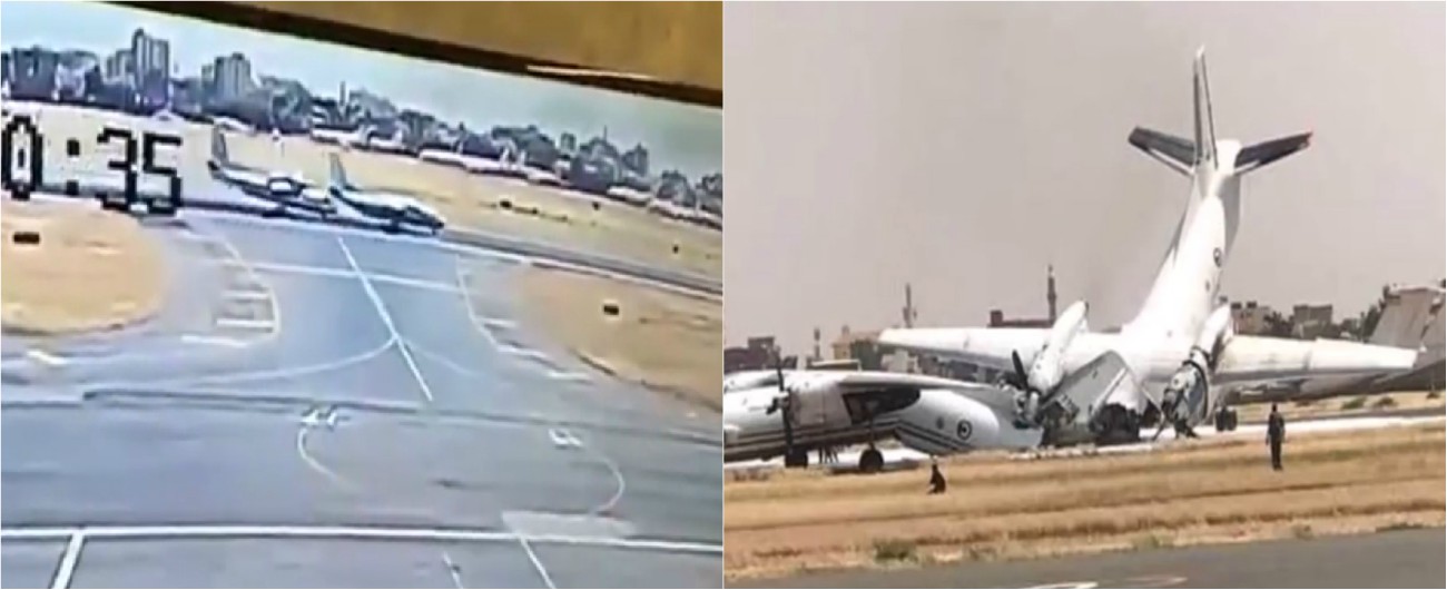 Copertina di Atterrano sulla stessa pista: scontro inevitabile all’aeroporto di Khartoum. Il video dell’incidente