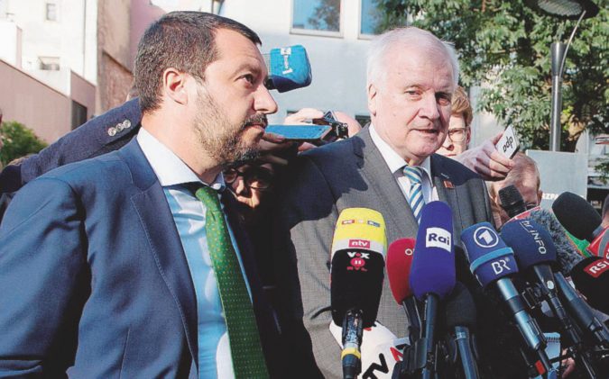 Ministri dell’Interno - Matteo Salvini e Horst Seehofer - Ansa Salvini e Seehofer si azzuffano sui “Dublinanti”