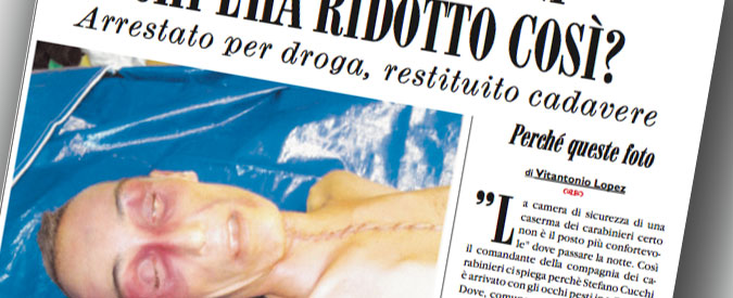 Stefano Cucchi, nove anni fa la denuncia della famiglia. La prima pagina del Fatto del 30 ottobre 2009